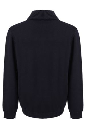 Maglione dolcevita in lana merino nero ROBERTO COLLINA | RA02003NERO